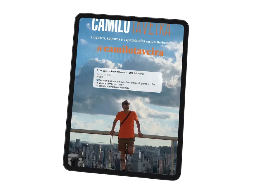Mídia kit em tablet